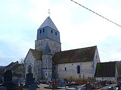 L'église de Courbetaux.