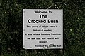 Sign at the site of the Crooked Trees