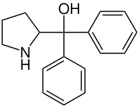 Struktur von Diphenylpyrrolidinmethanol