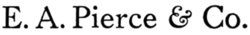 E. A. Pierce logo