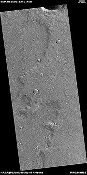 Lava flows, as seen by HiRISE under HiWish program