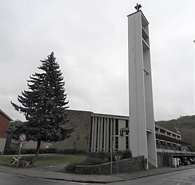 L'église Sainte-Vierge-Marie, à Vaux-sous-Chèvremont.