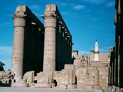 Amenhotep's colonnade from the peristyle court