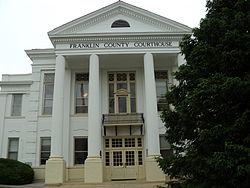 Franklin County courthouse, built 1909