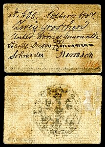 Two groschen, issued during the Siege of Kolberg, by the Government of Kolberg