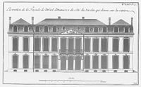 L'Hôtel d'Humières, construit vers 1716 et démoli en 1905.