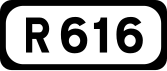 R616 road shield}}