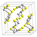 Structure du cristal de stibine.