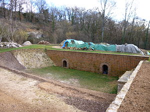 Les foyers des fours à tuiles et à briques de la Tuilerie.