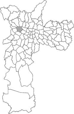 Location in the city of São Paulo