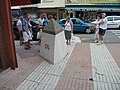 Frontier line on the central "Avenue de France" (Le Perthus, right) / "Avinguda d'Espanya" (Els Límits, left)