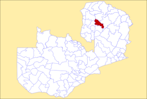 District location in Zambia