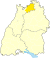 Карта розташування району Неккар-Оденвальд