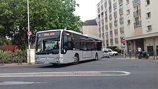 Le Citaro LE no 440 sur la ligne 17 à Juvisy-sur-Orge.