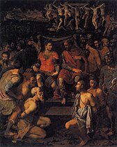 Michele Tosini , Martyre des Dix Mille, vers 1550, Florence, Musée du Cenacolo di San Salvi.