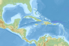 San Esteban (1554 shipwreck) is located in Middle America