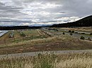 Majura Parkway adjacent to Mount Majura solar farm