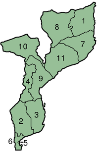 모잠비크의 지도