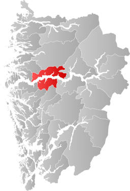 Høyangers kommun i Vestland fylke.