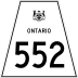 Highway 552 marker