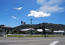 New Zealand State Highway 83 passing through Otematata