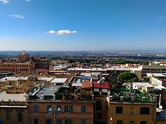 Frascati, vista su Roma