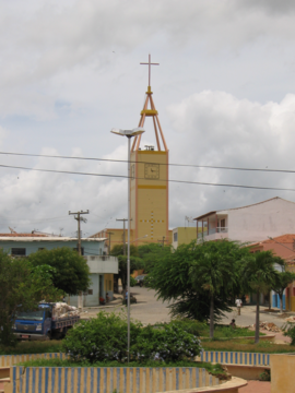 Vista de Princesa Isabel, com a Igreja Matriz ao fundo.