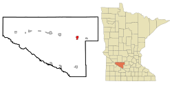 Location of Hector, Minnesota