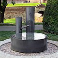 A modern, stylised shishi-odoshi in Kalemegdan Park, Belgrade