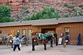 Market and mules in Supai, Arizona