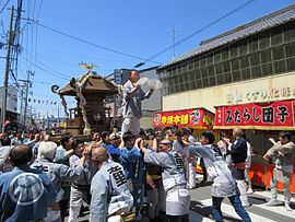 玉川橋交差点付近