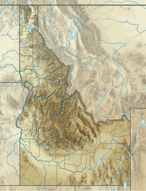 Map showing the location of McCroskey State Park