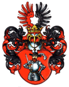 Wappen derer von Uthmann und Schmolz (Alfred Freiherr von Krane, Wappen- und Handbuchs des landgesessenen Adels in Schlesien, 1901)