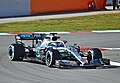 Valtteri Bottas conduzindo o W10 durante os testes na Catalunha em 2019