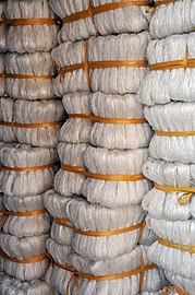 Cassava starch packaged and ready for shipping