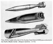 Depth bomb shell. The W89 warhead would be fitted to this device.