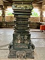 Pillar carvings (defaced), depict Hindu legends