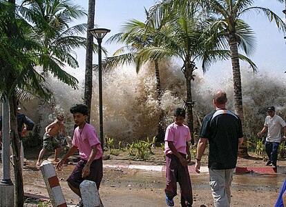 Tsunami in Thailand at 2004 Indian Ocean earthquake and tsunami, by David Rydevik