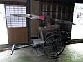 土間に展示されていた消防ポンプ車