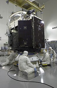 O CloudSat na Base da Força Aérea de Vandenberg