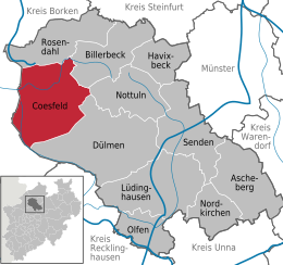 Coesfeld – Mappa