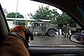 Seen here is a Humvee utility vehicle with several soldiers.