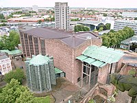 The new cathedral as seen from the tower of the old cathedral