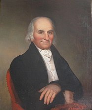 Portrait de Elijah Bosley (1740-1841), huile sur toile 73 × 62 cm, vers 1825.