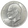 Eisenhower dollar obverse