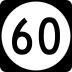 Iowa Highway 60 marker