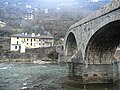 Il ponte di Ganda in inverno