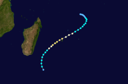 Trajectoire de Firinga du 25 janvier au 3 février.