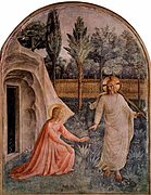 Noli me tangere (Не прикасайся ко Мне). Ок. 1437—1446. Музей Сан-Марко (Флоренция)