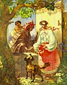 "Gypsy Fortune-Teller" 1841 watercolor composition by Taras Shevchenko